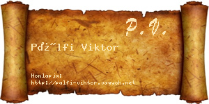 Pálfi Viktor névjegykártya